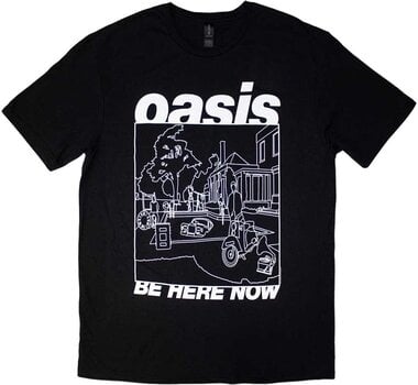 Tricou Oasis Be Here Now Line Drawing Black M Tricou - 1