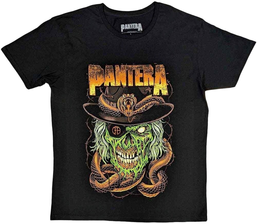 T-Shirt Pantera Snake & Skull Black S T-Shirt