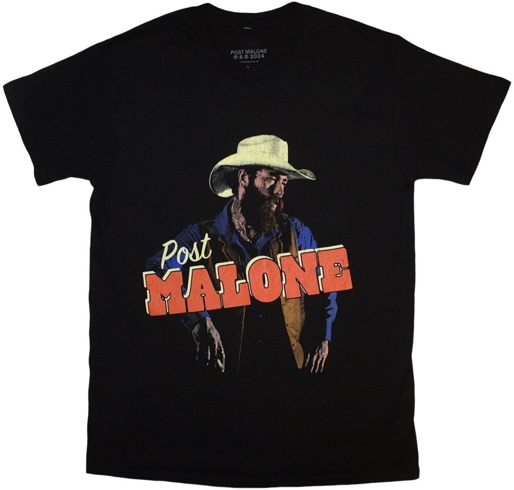 Post Malone Tričko Cowboy Unisex Black 2XL