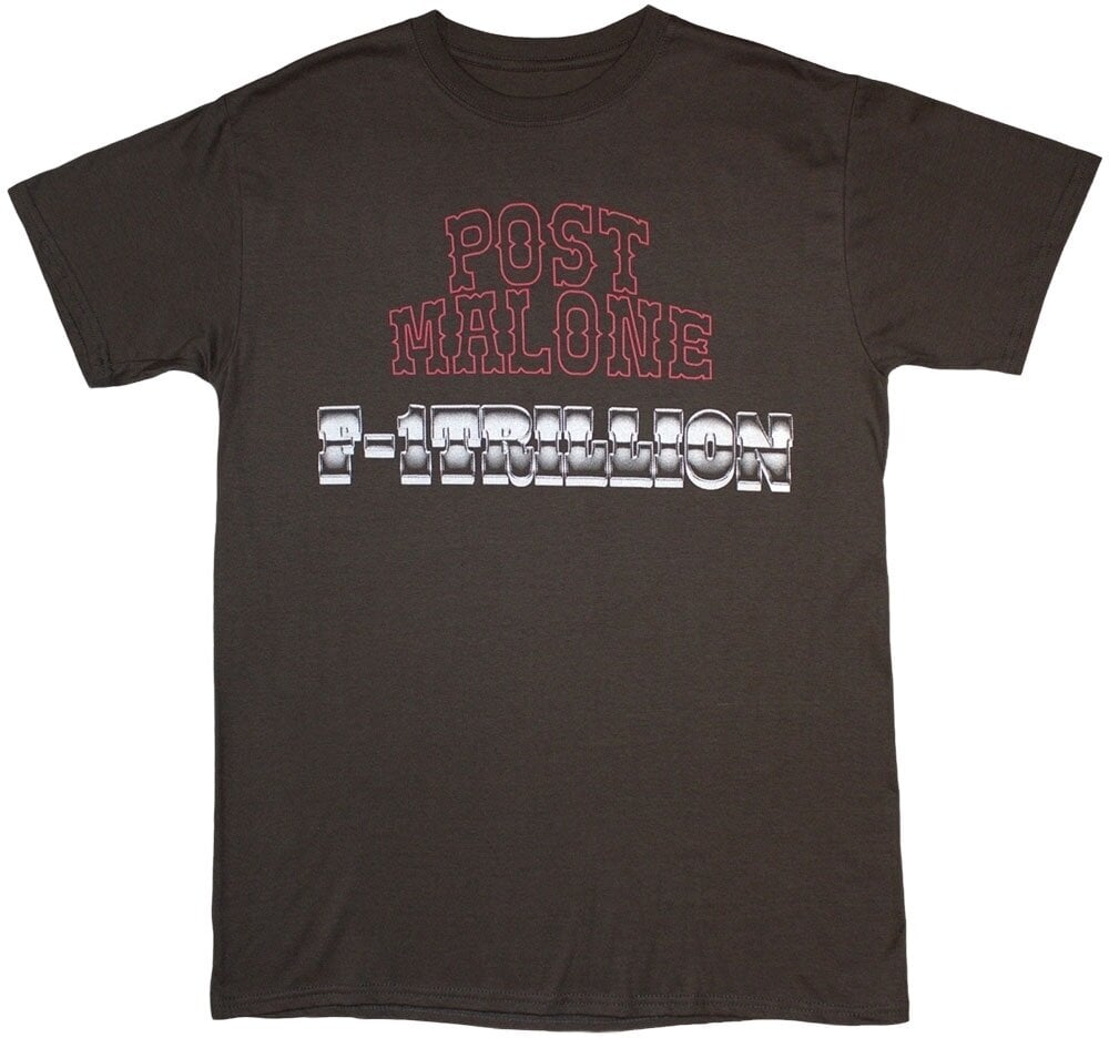 Post Malone Tričko F-1 Trillion Back Print Unisex Grey 2XL
