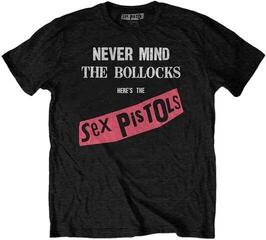 T-shirt Sex Pistols Never Mind The Bollocks Original Album Unisex T-shirt de manga curta/Black/Curto