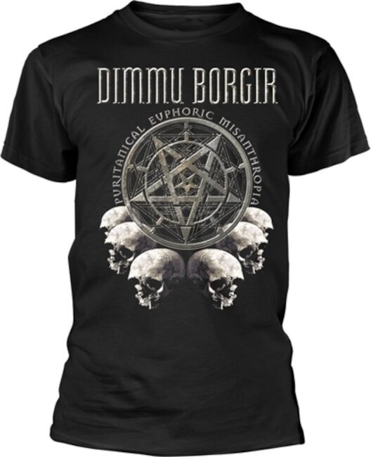 Shirt Dimmu Borgir Puritanical Euphoric Misanthropia (Skulls) Black 2XL Shirt