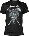 Metallica History White Logo Black M Camiseta de manga corta