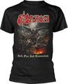 Saxon Hell, Fire And Damnation Black M T-Shirt