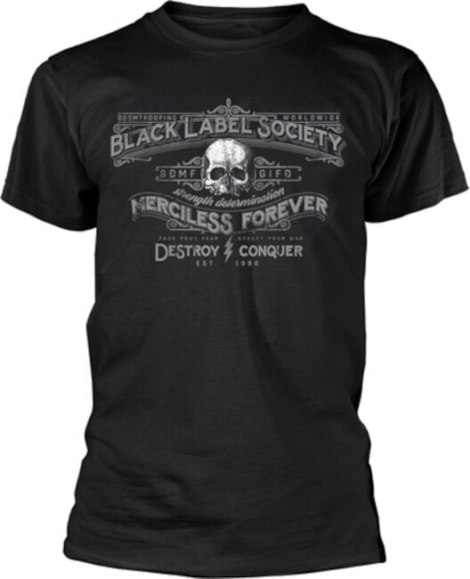 Tričko Black Label Society Merciless Forever Unisex Black XL Tričko