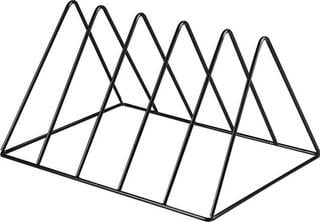 Tafelstandaard voor LP's Muziker 12'' Vinyl Record Storage Triangle Tafelstandaard voor LP's Black