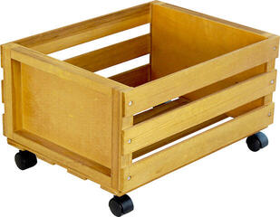 Box na LP platne Muziker Self-Assembly Plywood Box na LP platne Natural