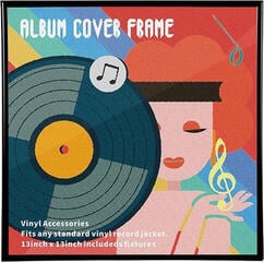 Muurstandaard voor LP's Muziker Vinyl record albums Muurstandaard voor LP's Black