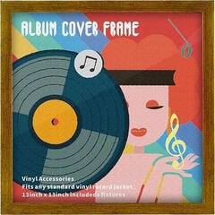 Wandständer für Schallplatten
 Muziker 12inch Vinyl record albums Wandständer für Schallplatten Gold