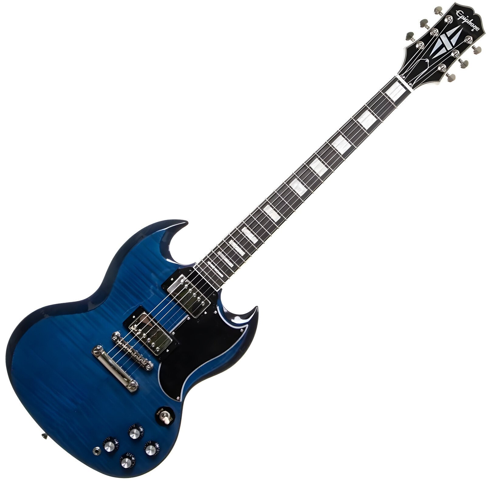 Epiphone SG Custom Figured Viper Blue Electric guitar - Muziker