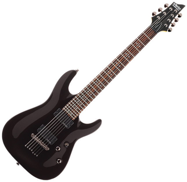 Elektrische gitaar Schecter DEMON 7 Metallic Black