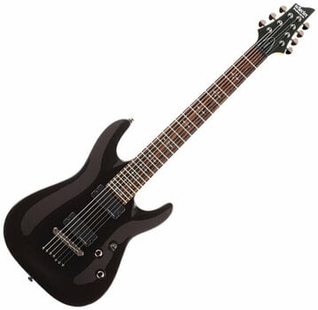 7-strenget elektrisk guitar Schecter DEMON 7 Metallic Black - 1