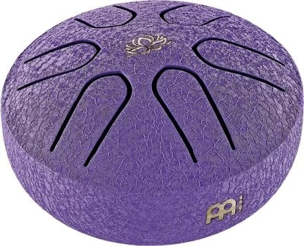 Tongue Drum Meinl Pocket Steel 3" A Major 440hz Lotus Flower/Purple Tongue Drum - 1