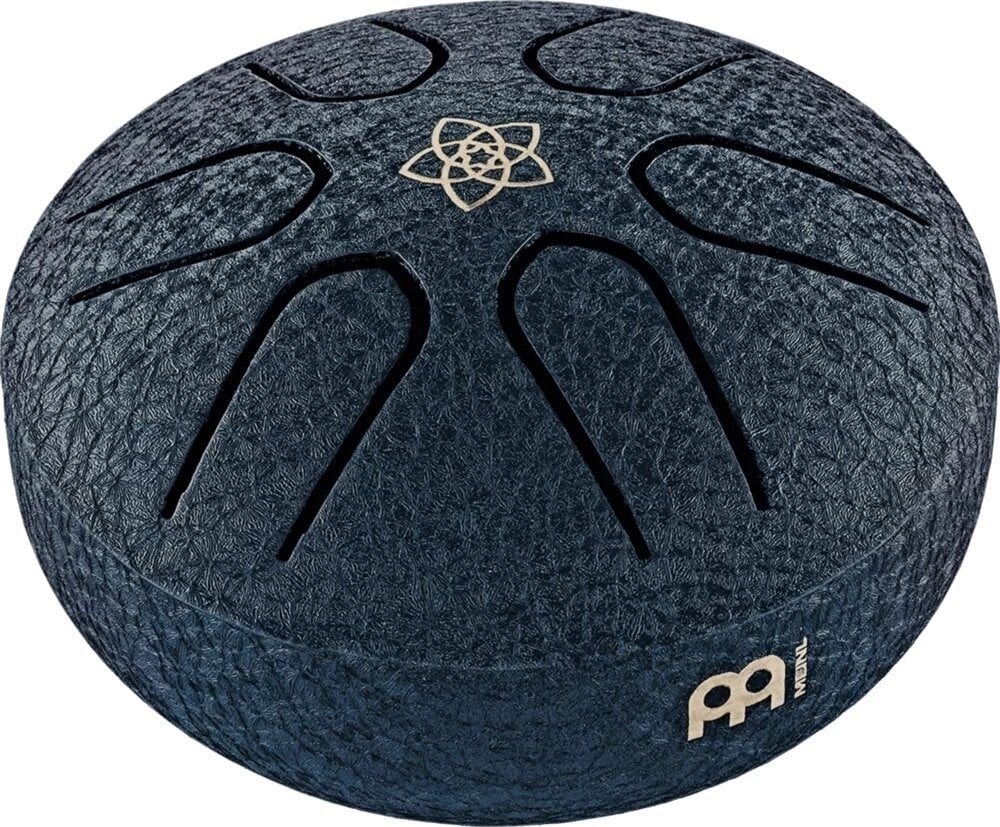 Tongue Drum Meinl Pocket Steel 3" A Major 440hz Venus Flower/Navy Blue Tongue Drum
