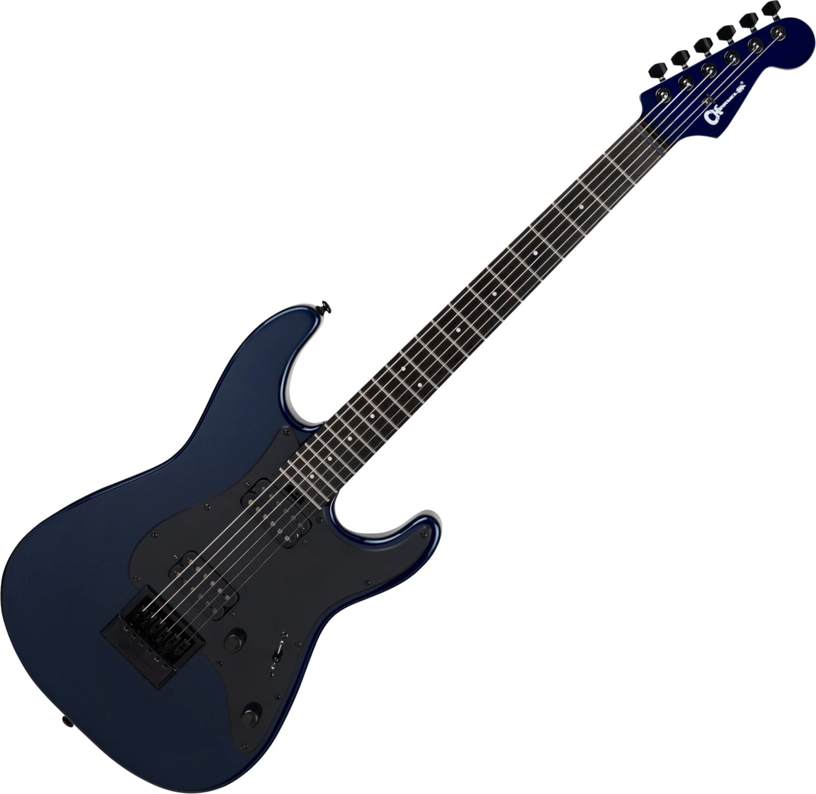 Guitare électrique Charvel Pro-Mod Plus So-Cal Style 1 HH EVTN6 E Midnight Blue Guitare électrique