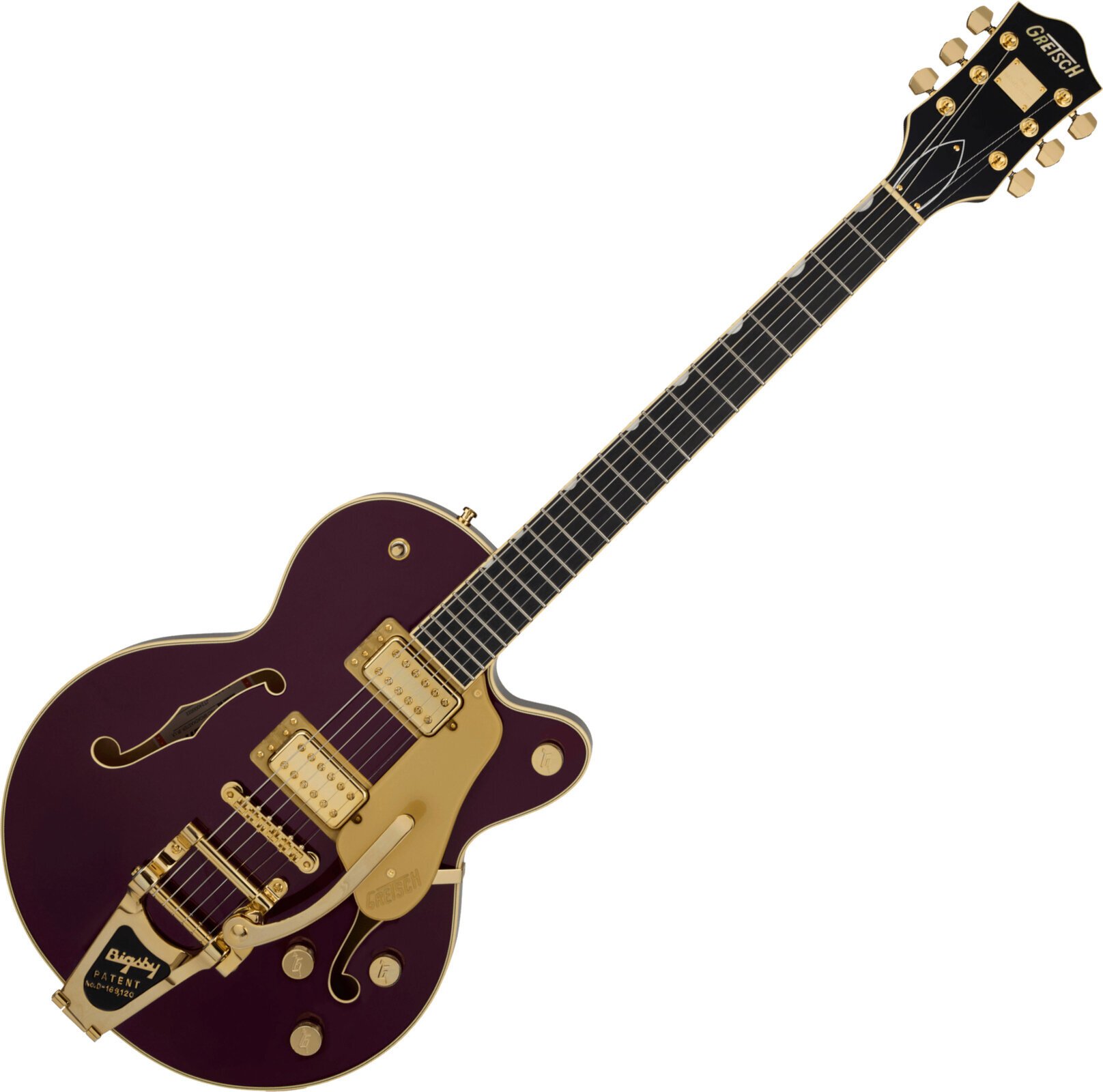 Gretsch Broadkaster Jr. LX Center Block Bigsby EB Blackberry Semi-Acoustic Guitar