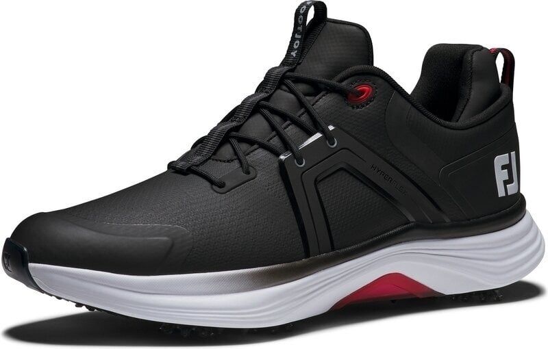 Men's golf shoes Footjoy Hyperflex Black/White/Red 42 Men's golf shoes