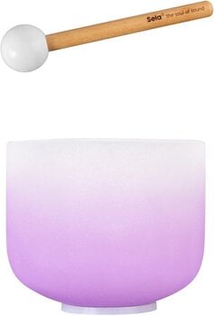 Perkusja dla terapii muzycznej Sela Crystal Chakra Kryształowa misa śpiewająca 8" Violet - 1