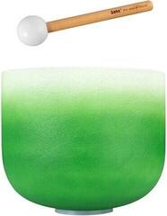 Percussion for music therapy Sela Crystal Chakra Singing Bowl 11" Green