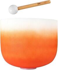 Percussion for music therapy Sela Crystal Chakra Singing Bowl 13" Orange