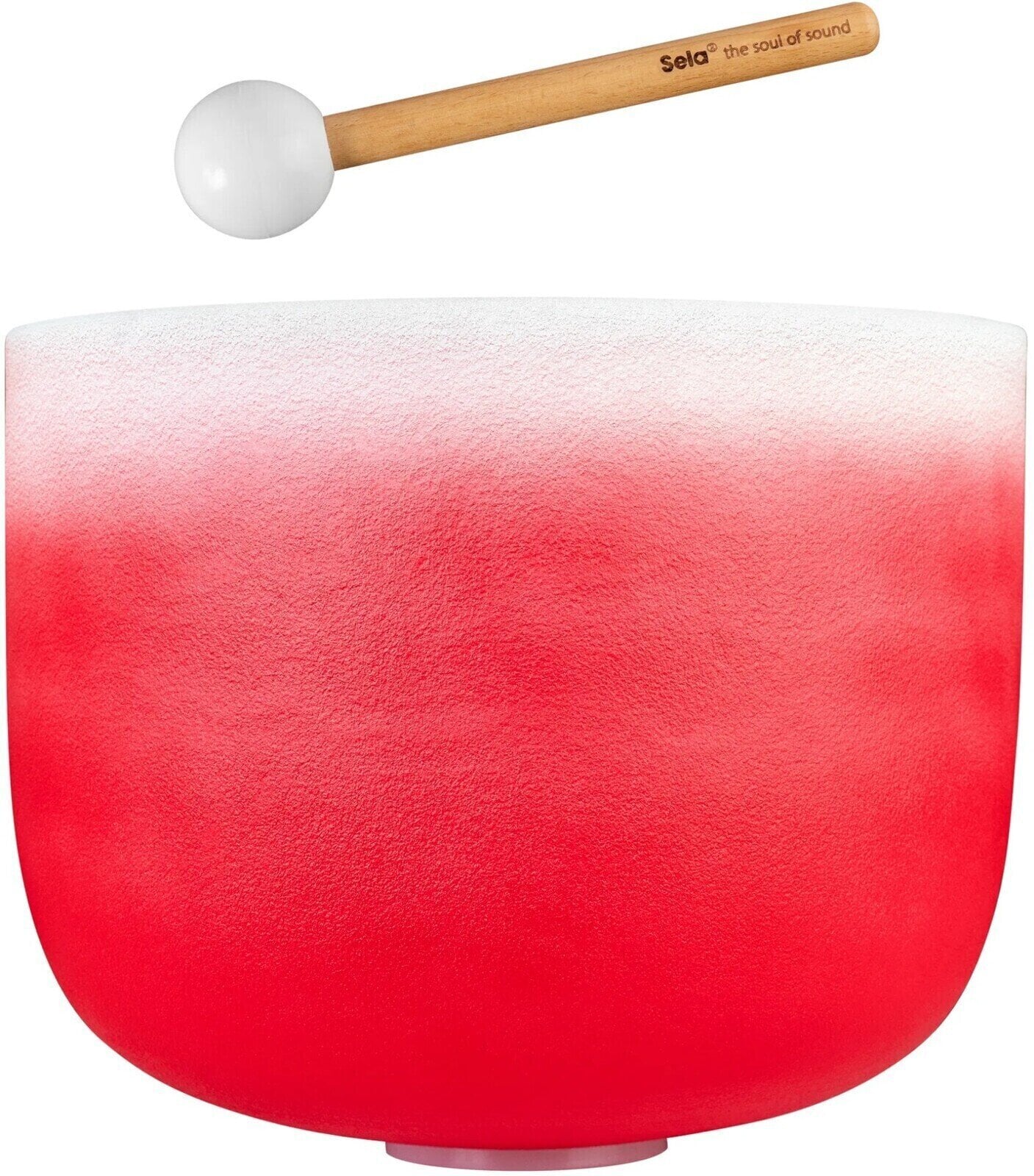 Perkusia pre muzikoterapiu a meditáciu Sela Crystal Chakra Krištáľová spievajúca miska 14" Red