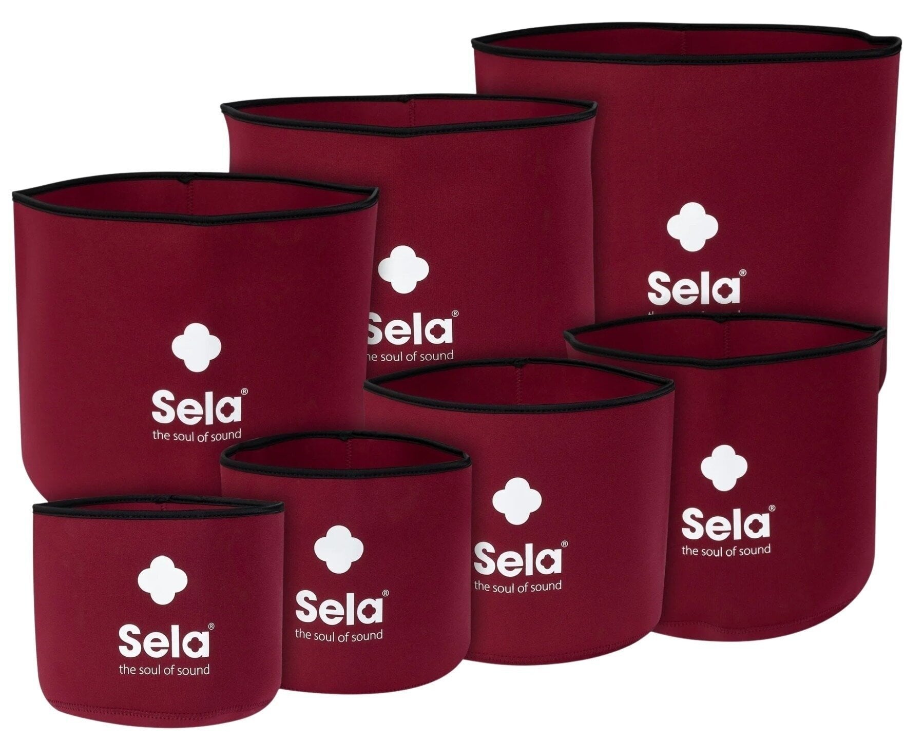 Slagverkssveske Sela Crystal Singing Bowl Sleeve Set 7 pcs