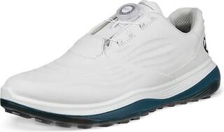 Men's golf shoes Ecco LT1 BOA White/Petrol