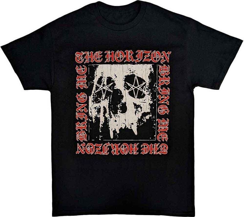 Bring Me The Horizon Tričko Metal Logo Skull Unisex Black XL
