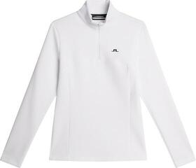 Hoodie/Sweater J.Lindeberg Lorelei Quarter Zip Mid Layer White