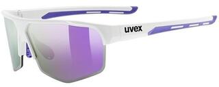 Sportsbriller UVEX Axos Set White Matt/Mirror Purple Sportsbriller