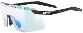 Gafas deportivas UVEX Pace Stage Small V Black Matt/Variomatic Mirror Green Gafas deportivas