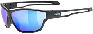 Sportsbriller UVEX Sportstyle 806 Black Matt/Mirror Blue Sportsbriller