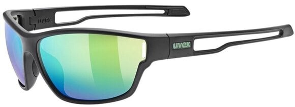 Sportske naočare UVEX Sportstyle 806 Black Matt/Mirror Green Sportske naočare - 1