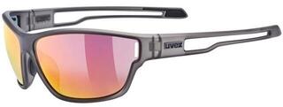 Sportsbriller UVEX Sportstyle 806 Smoke Matt/Mirror Red Sportsbriller
