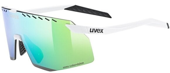 Sportske naočare UVEX Pace Stage CV White Matt/Mirror Green Sportske naočare - 1