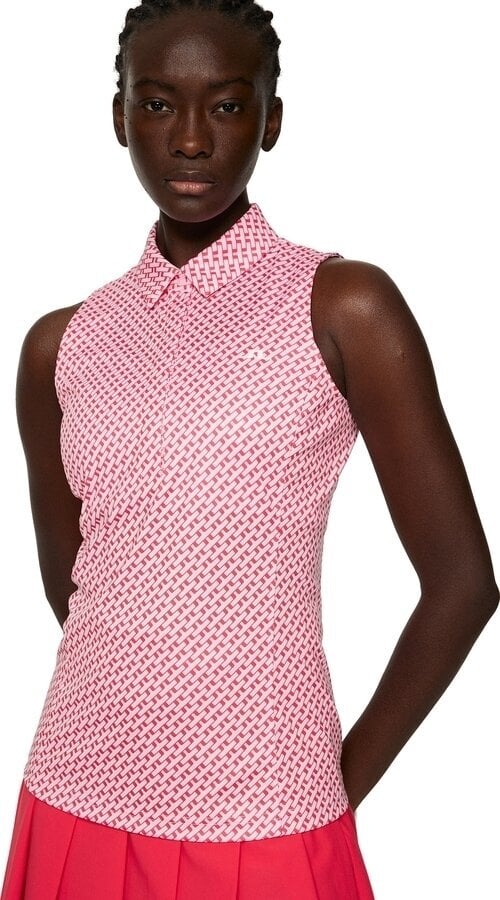 J.Lindeberg Dena Print Sleeveless Geo Pink XS Polo košeľa