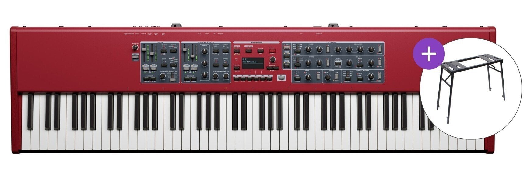 Digital Stage Piano NORD Piano 6 88 STND SET Digital Stage Piano Red