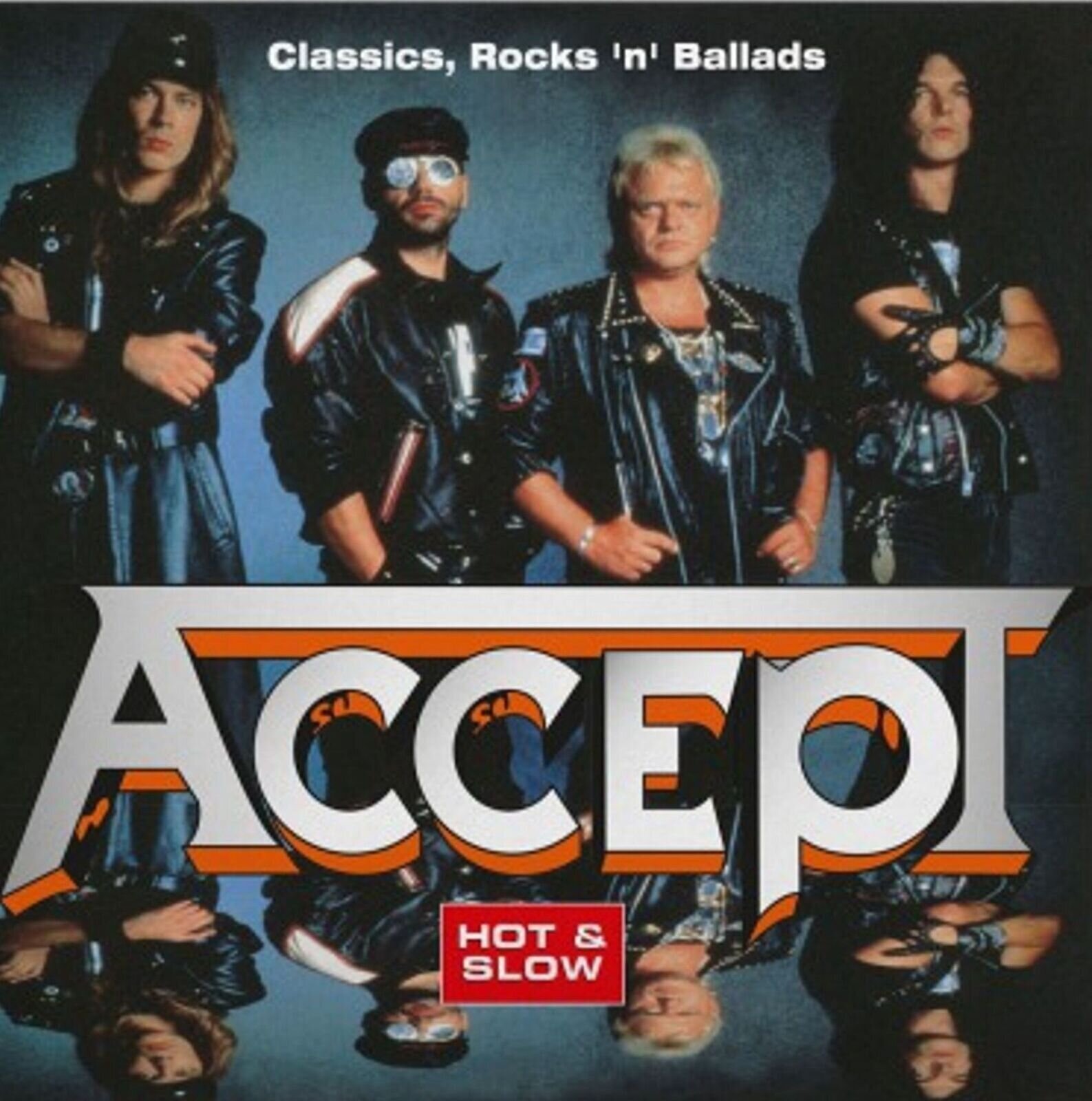 LP deska Accept - Hot & Slow - Classics, Rock 'N' Ballads (Silver & Red Marbled Coloured) (Numbered) (180 g) (2 LP)