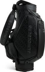 Samostoječa torba J.Lindeberg Print Geo Jacquard Black Samostoječa torba