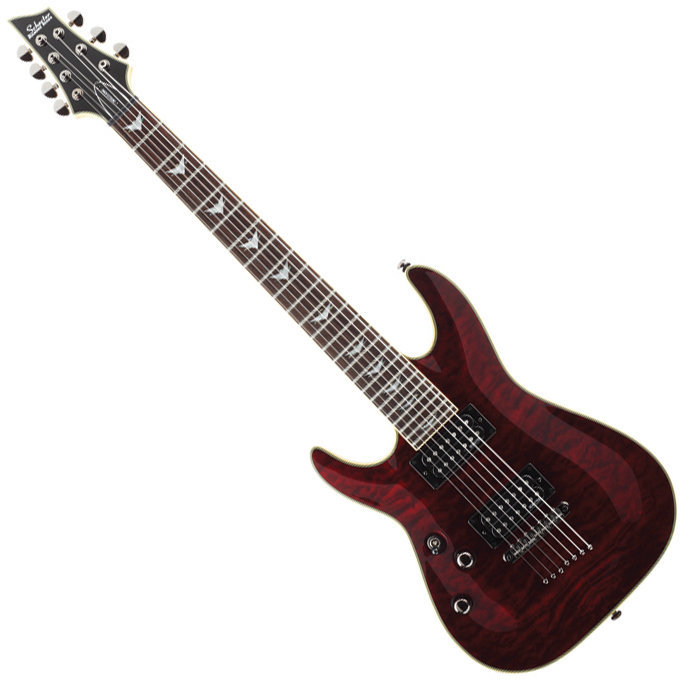 Elektrische gitaar Schecter Omen Extreme-7 LH Black Cherry