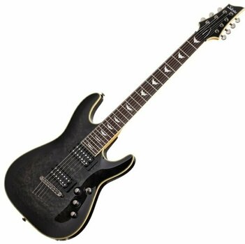 Guitare électrique Schecter Omen Extreme-7 SeeThru Black - 1