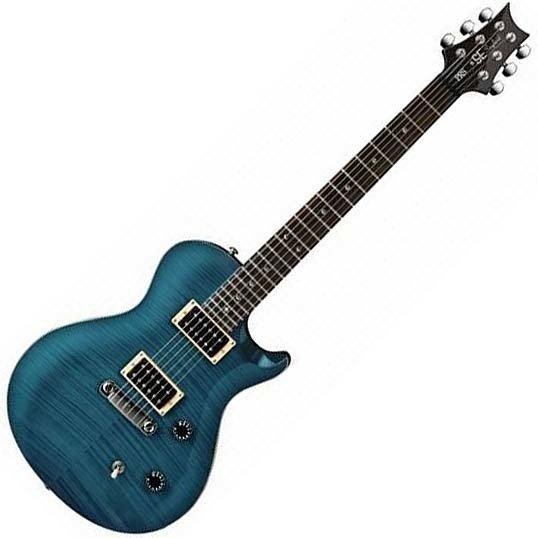 Electric guitar PRS SE SINGLECUT Blue Matteo