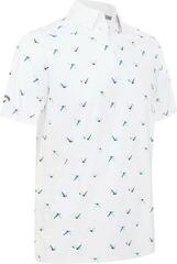 Tricou polo Callaway All Over Birdie Mens Alb luminos