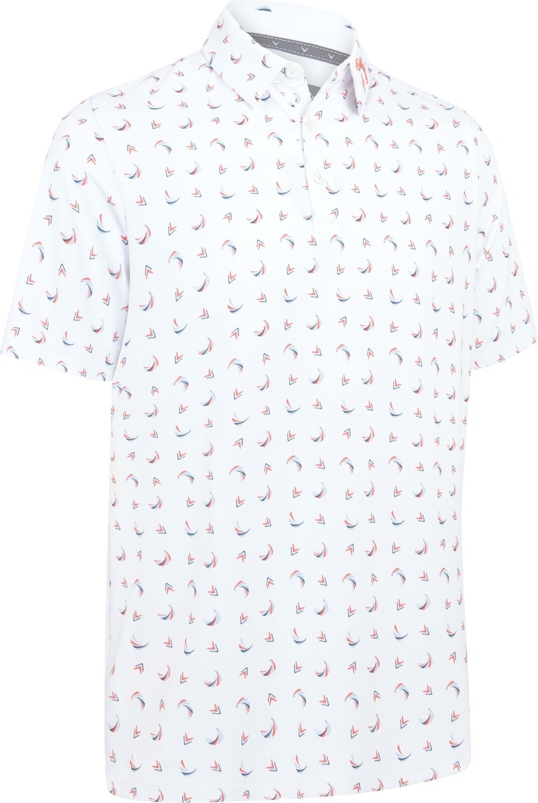 Tricou polo Callaway Swing Chev Mens Alb luminos S Tricou polo