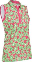 Polo majica Callaway Floral Sleeveless Womens Cheeky Pink