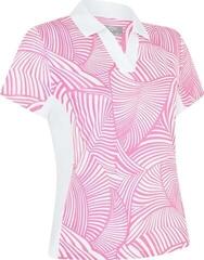 Polo košile Callaway Stencil Floral Womens Cheeky Pink