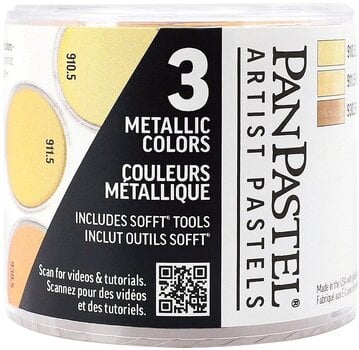 Myk pastell PanPastel Metallic Sets 3-Color Set Light Gold Rich Gold & Bronze - 1