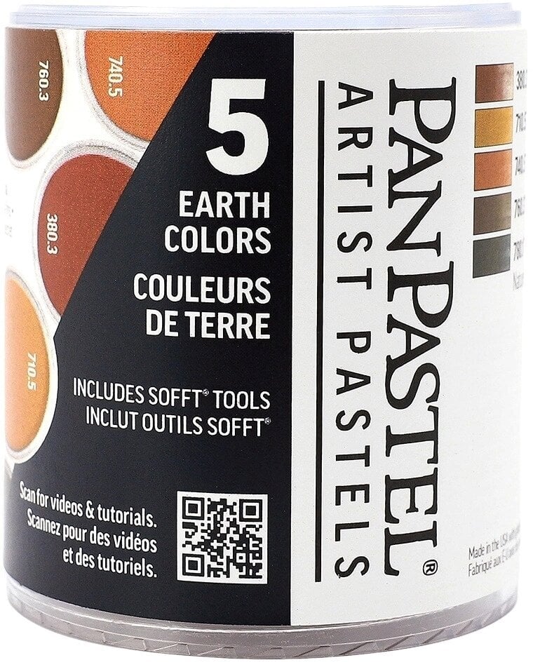 PanPastel Set Extra Dark Earth Colors Sada suchých pastelov 5 ks