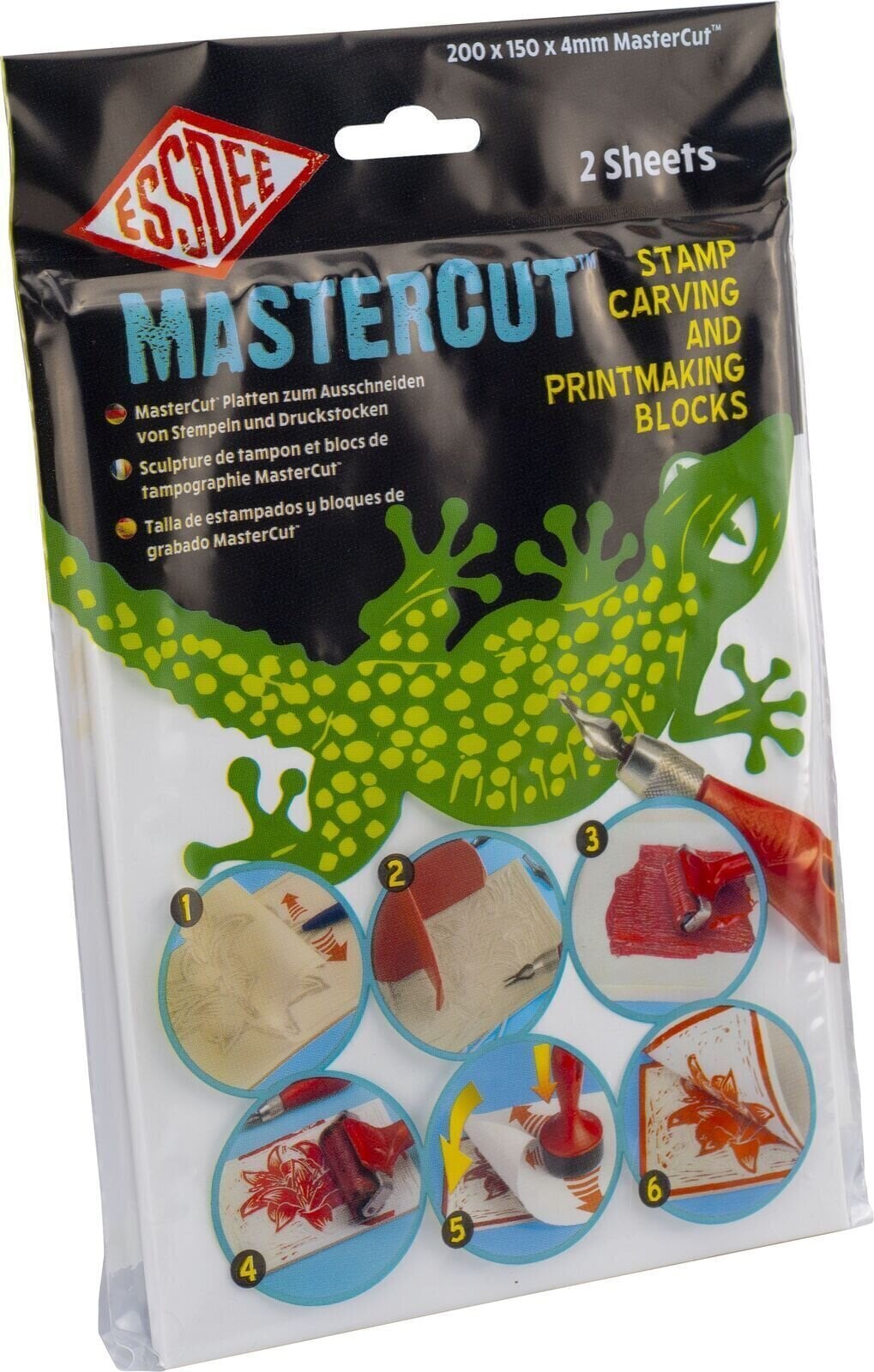 Linoleum Essdee Mastercut Linoleum 200x150x4 mm (2 Pack)