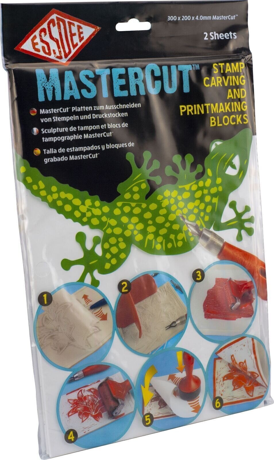 Linoleum Essdee Mastercut Linoleum 300x200x4 mm (2 Pack)